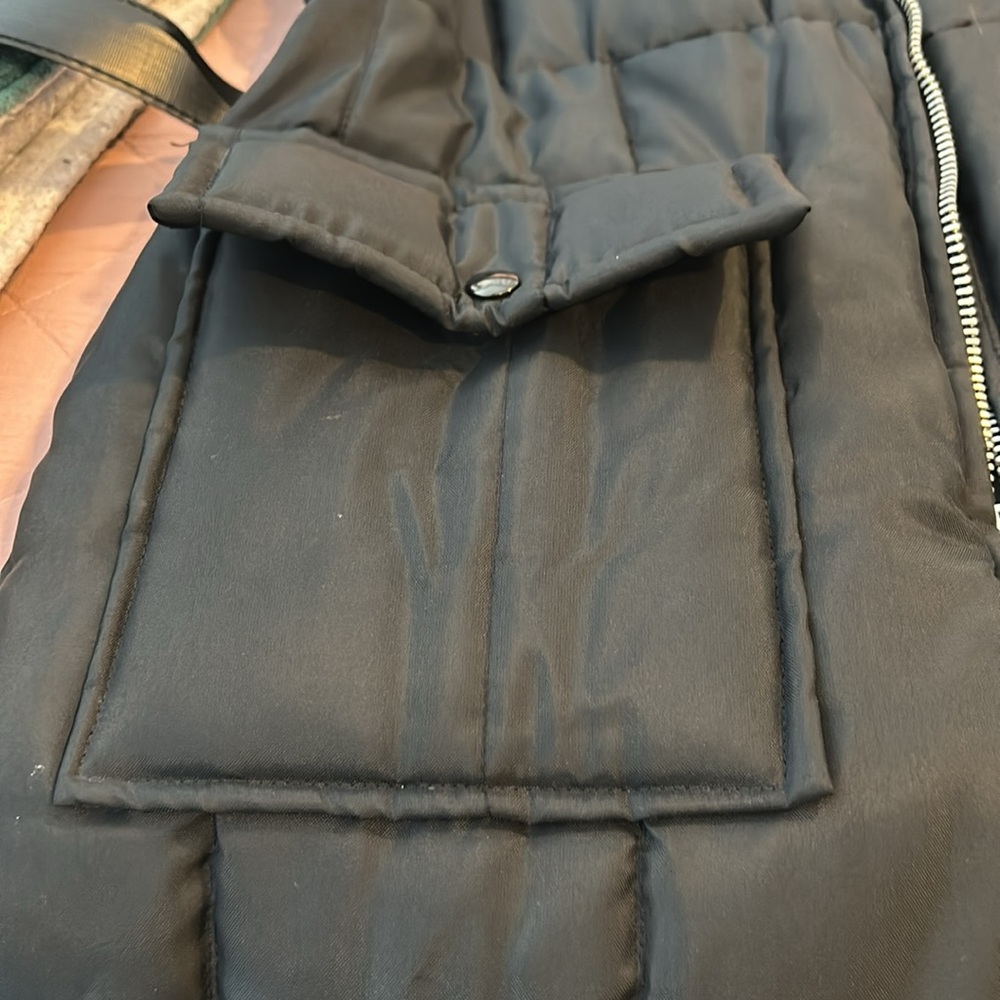 VTG 70s Insulated Snowmobile Suit Ski Full‎ Zip Ladies M JCP Black & Yellow - Picture 10 of 12